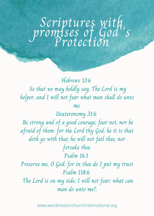 SCRIPTURES ON GOD'S PROTECTION-CARD 5