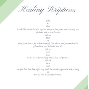 HEALING SCRIPTURES-CARD 1