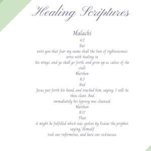 HEALING SCRIPTURES-CARD 4