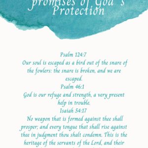 SCRIPTURES ON GOD’S PROTECTION-CARD 3