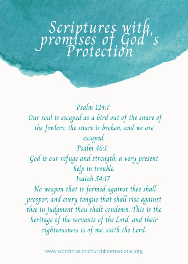 SCRIPTURES ON GOD'S PROTECTION-CARD 3