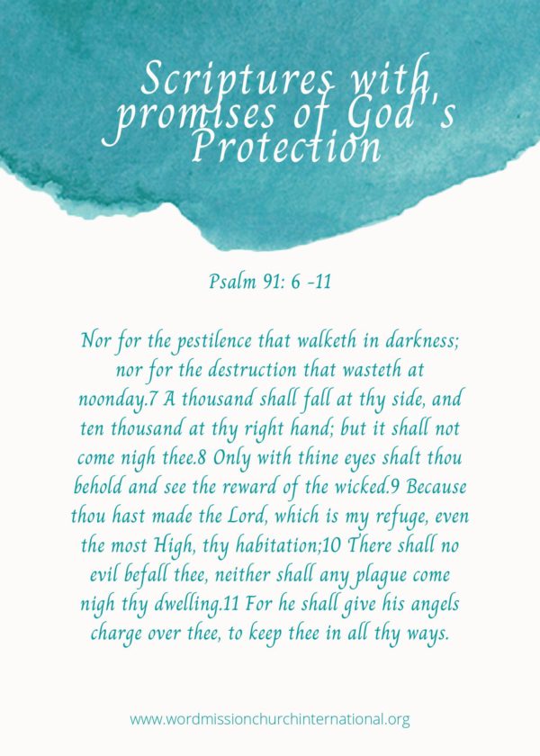 SCRIPTURES ON GOD'S PROTECTION-CARD 1